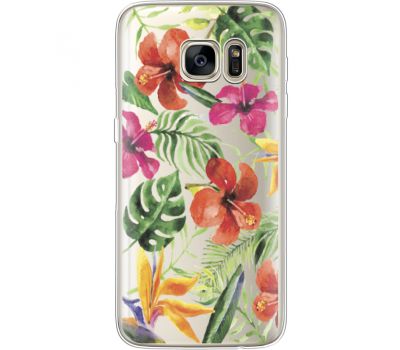 Силіконовий чохол BoxFace Samsung G930 Galaxy S7 Tropical Flowers (35495-cc43)