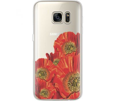 Силіконовий чохол BoxFace Samsung G930 Galaxy S7 Red Poppies (35495-cc44)