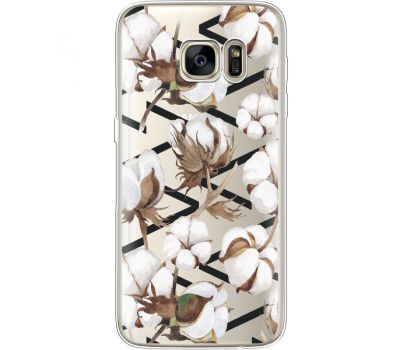 Силіконовий чохол BoxFace Samsung G930 Galaxy S7 Cotton flowers (35495-cc50)