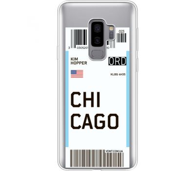 Силіконовий чохол BoxFace Samsung G965 Galaxy S9 Plus Ticket Chicago (35749-cc82)