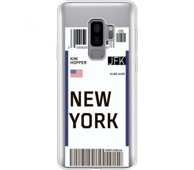 Силіконовий чохол BoxFace Samsung G965 Galaxy S9 Plus Ticket New York (35749-cc84)