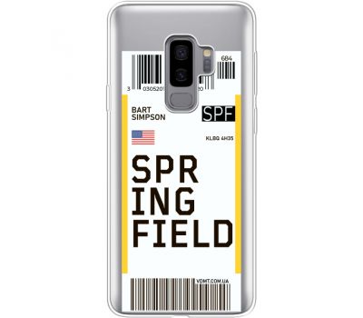 Силіконовий чохол BoxFace Samsung G965 Galaxy S9 Plus Ticket Springfield (35749-cc93)