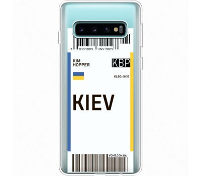 Силіконовий чохол BoxFace Samsung G973 Galaxy S10 Ticket Kiev (35879-cc88)