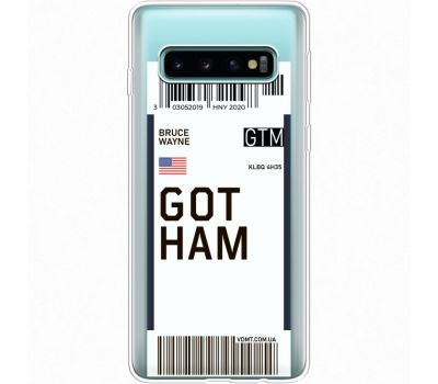 Силіконовий чохол BoxFace Samsung G973 Galaxy S10 Ticket Gotham (35879-cc92)