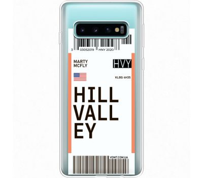 Силіконовий чохол BoxFace Samsung G973 Galaxy S10 Ticket Hill Valley (35879-cc94)