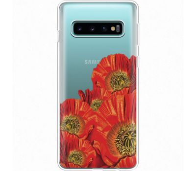Силіконовий чохол BoxFace Samsung G973 Galaxy S10 Red Poppies (35879-cc44)