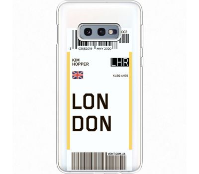 Силіконовий чохол BoxFace Samsung G970 Galaxy S10e Ticket London (35884-cc83)
