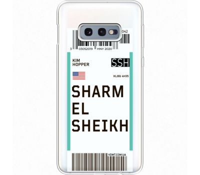 Силіконовий чохол BoxFace Samsung G970 Galaxy S10e Ticket Sharmel Sheikh (35884-cc90)