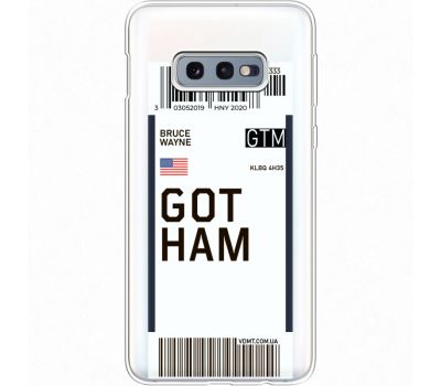Силіконовий чохол BoxFace Samsung G970 Galaxy S10e Ticket Gotham (35884-cc92)