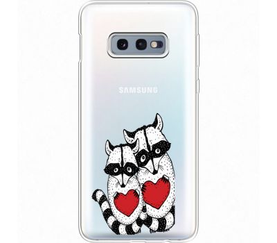 Силіконовий чохол BoxFace Samsung G970 Galaxy S10e Raccoons in love (35884-cc29)