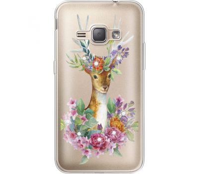Силіконовий чохол BoxFace Samsung J120H Galaxy J1 2016 Deer with flowers (935052-rs5)