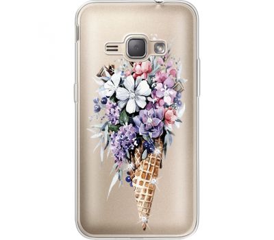 Силіконовий чохол BoxFace Samsung J120H Galaxy J1 2016 Ice Cream Flowers (935052-rs17)
