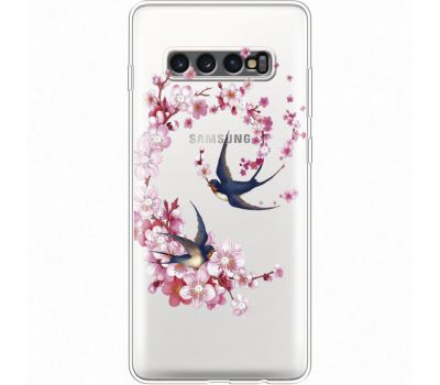 Силіконовий чохол BoxFace Samsung G975 Galaxy S10 Plus Swallows and Bloom (935881-rs4)