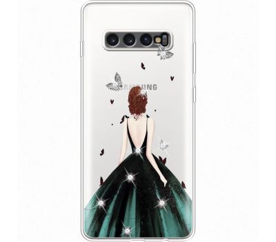 Силіконовий чохол BoxFace Samsung G975 Galaxy S10 Plus Girl in the green dress (935881-rs13)