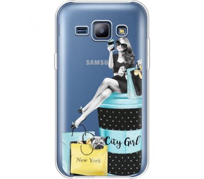 Силіконовий чохол BoxFace Samsung J100H Galaxy J1 City Girl (36459-cc56)
