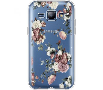 Силіконовий чохол BoxFace Samsung J100H Galaxy J1 Roses (36459-cc41)