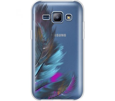 Силіконовий чохол BoxFace Samsung J100H Galaxy J1 Feathers (36459-cc48)