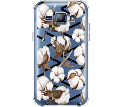 Силіконовий чохол BoxFace Samsung J100H Galaxy J1 Cotton flowers (36459-cc50)