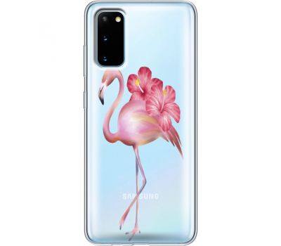 Силіконовий чохол BoxFace Samsung G980 Galaxy S20 Floral Flamingo (38870-cc12)