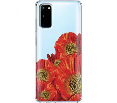 Силіконовий чохол BoxFace Samsung G980 Galaxy S20 Red Poppies (38870-cc44)