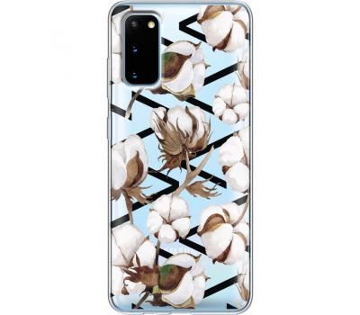 Силіконовий чохол BoxFace Samsung G980 Galaxy S20 Cotton flowers (38870-cc50)