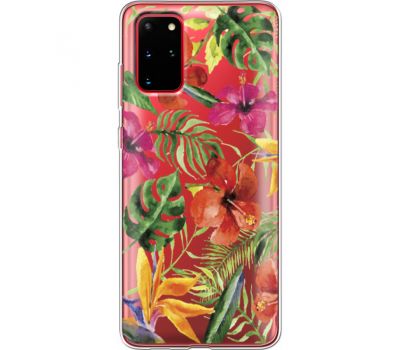 Силіконовий чохол BoxFace Samsung G985 Galaxy S20 Plus Tropical Flowers (38875-cc43)