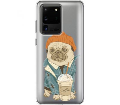 Силіконовий чохол BoxFace Samsung G988 Galaxy S20 Ultra Dog Coffeeman (38881-cc70)