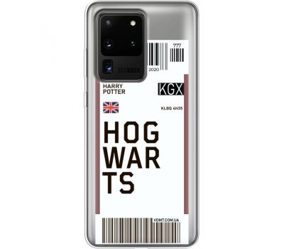 Силіконовий чохол BoxFace Samsung G988 Galaxy S20 Ultra Ticket Hogwarts (38881-cc91)