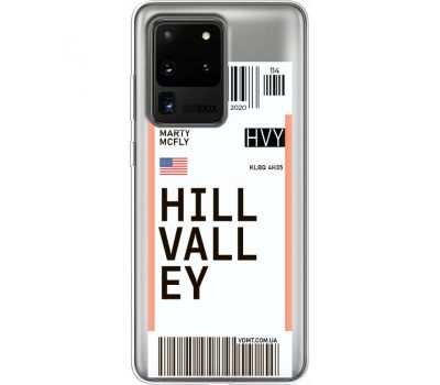 Силіконовий чохол BoxFace Samsung G988 Galaxy S20 Ultra Ticket Hill Valley (38881-cc94)