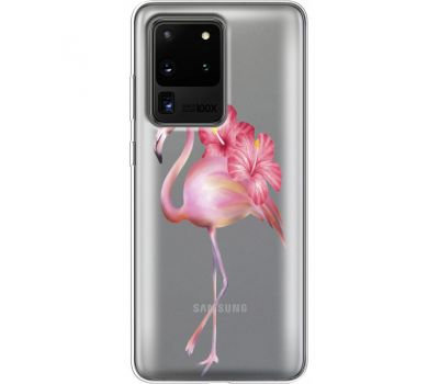 Силіконовий чохол BoxFace Samsung G988 Galaxy S20 Ultra Floral Flamingo (38881-cc12)