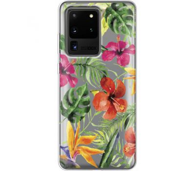 Силіконовий чохол BoxFace Samsung G988 Galaxy S20 Ultra Tropical Flowers (38881-cc43)