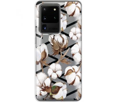 Силіконовий чохол BoxFace Samsung G988 Galaxy S20 Ultra Cotton flowers (38881-cc50)