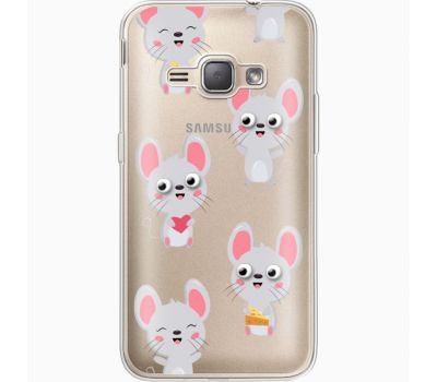 Силіконовий чохол BoxFace Samsung J120H Galaxy J1 2016 с 3D-глазками Mouse (35052-cc76)