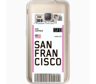 Силіконовий чохол BoxFace Samsung J120H Galaxy J1 2016 Ticket  San Francisco (35052-cc79)