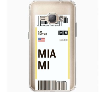 Силіконовий чохол BoxFace Samsung J120H Galaxy J1 2016 Ticket Miami (35052-cc81)