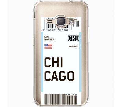 Силіконовий чохол BoxFace Samsung J120H Galaxy J1 2016 Ticket Chicago (35052-cc82)