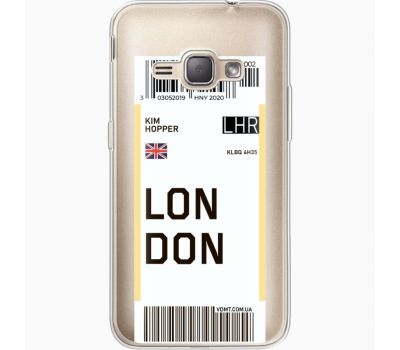 Силіконовий чохол BoxFace Samsung J120H Galaxy J1 2016 Ticket London (35052-cc83)