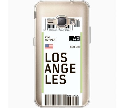 Силіконовий чохол BoxFace Samsung J120H Galaxy J1 2016 Ticket Los Angeles (35052-cc85)