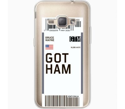 Силіконовий чохол BoxFace Samsung J120H Galaxy J1 2016 Ticket Gotham (35052-cc92)