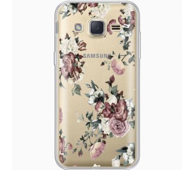 Силіконовий чохол BoxFace Samsung J200H Galaxy J2 Roses (35054-cc41)