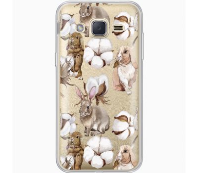 Силіконовий чохол BoxFace Samsung J200H Galaxy J2 Cotton and Rabbits (35054-cc49)
