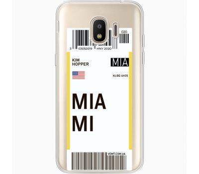 Силіконовий чохол BoxFace Samsung J250 Galaxy J2 (2018) Ticket Miami (35055-cc81)
