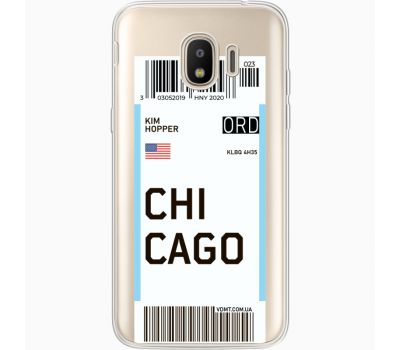 Силіконовий чохол BoxFace Samsung J250 Galaxy J2 (2018) Ticket Chicago (35055-cc82)