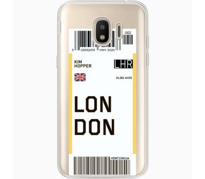 Силіконовий чохол BoxFace Samsung J250 Galaxy J2 (2018) Ticket London (35055-cc83)