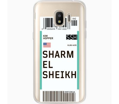 Силіконовий чохол BoxFace Samsung J250 Galaxy J2 (2018) Ticket Sharmel Sheikh (35055-cc90)