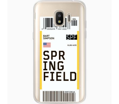 Силіконовий чохол BoxFace Samsung J250 Galaxy J2 (2018) Ticket Springfield (35055-cc93)