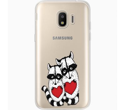 Силіконовий чохол BoxFace Samsung J250 Galaxy J2 (2018) Raccoons in love (35055-cc29)