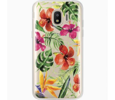 Силіконовий чохол BoxFace Samsung J250 Galaxy J2 (2018) Tropical Flowers (35055-cc43)
