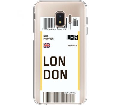 Силіконовий чохол BoxFace Samsung J260 Galaxy J2 Core Ticket London (35464-cc83)