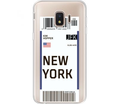 Силіконовий чохол BoxFace Samsung J260 Galaxy J2 Core Ticket New York (35464-cc84)